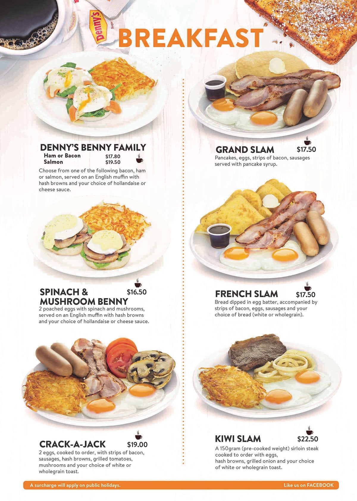 Simple Cafe Breakfast Menu | Family Feast